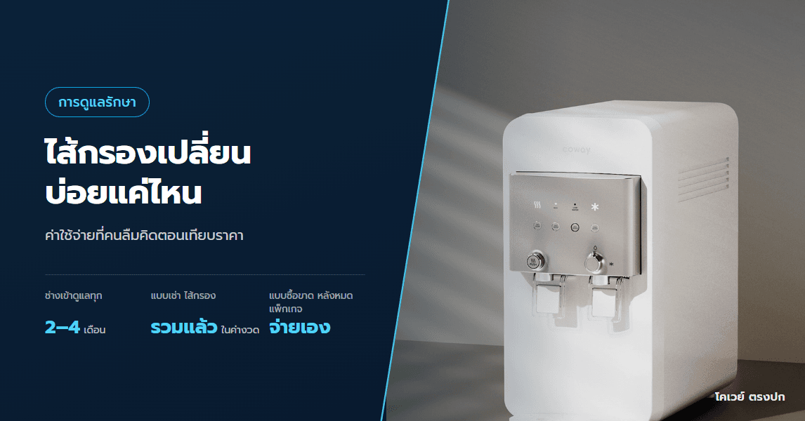 ไส้กรองต้องเปลี่ยนบ่อยแค่ไหน ใครเป็นคนเปลี่ยน